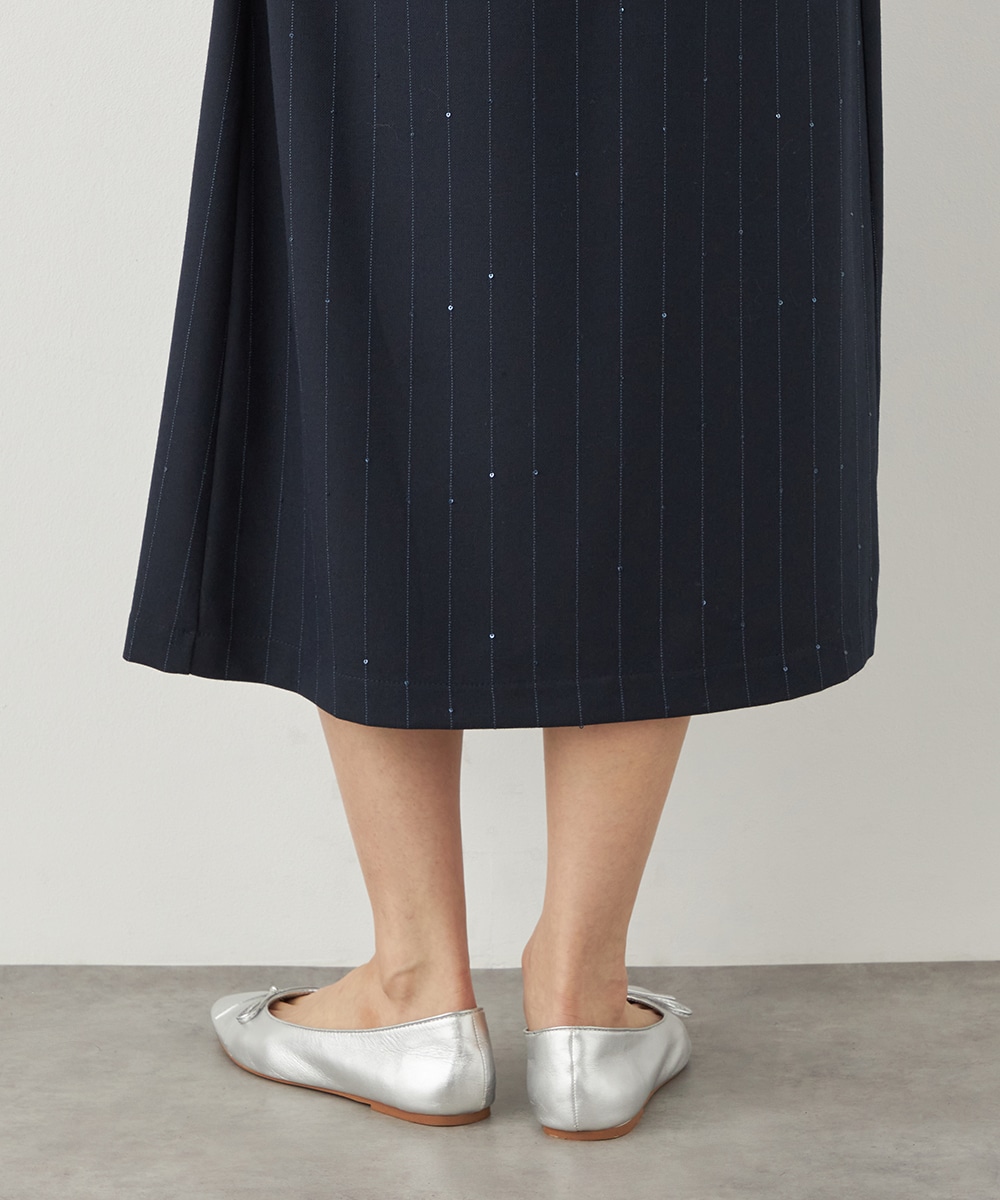 アシンメトリープリーツスカート