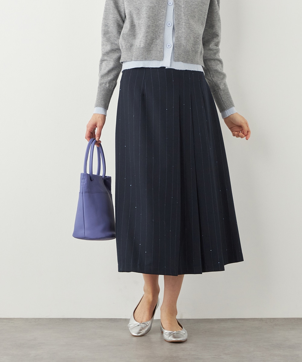 アシンメトリープリーツスカート