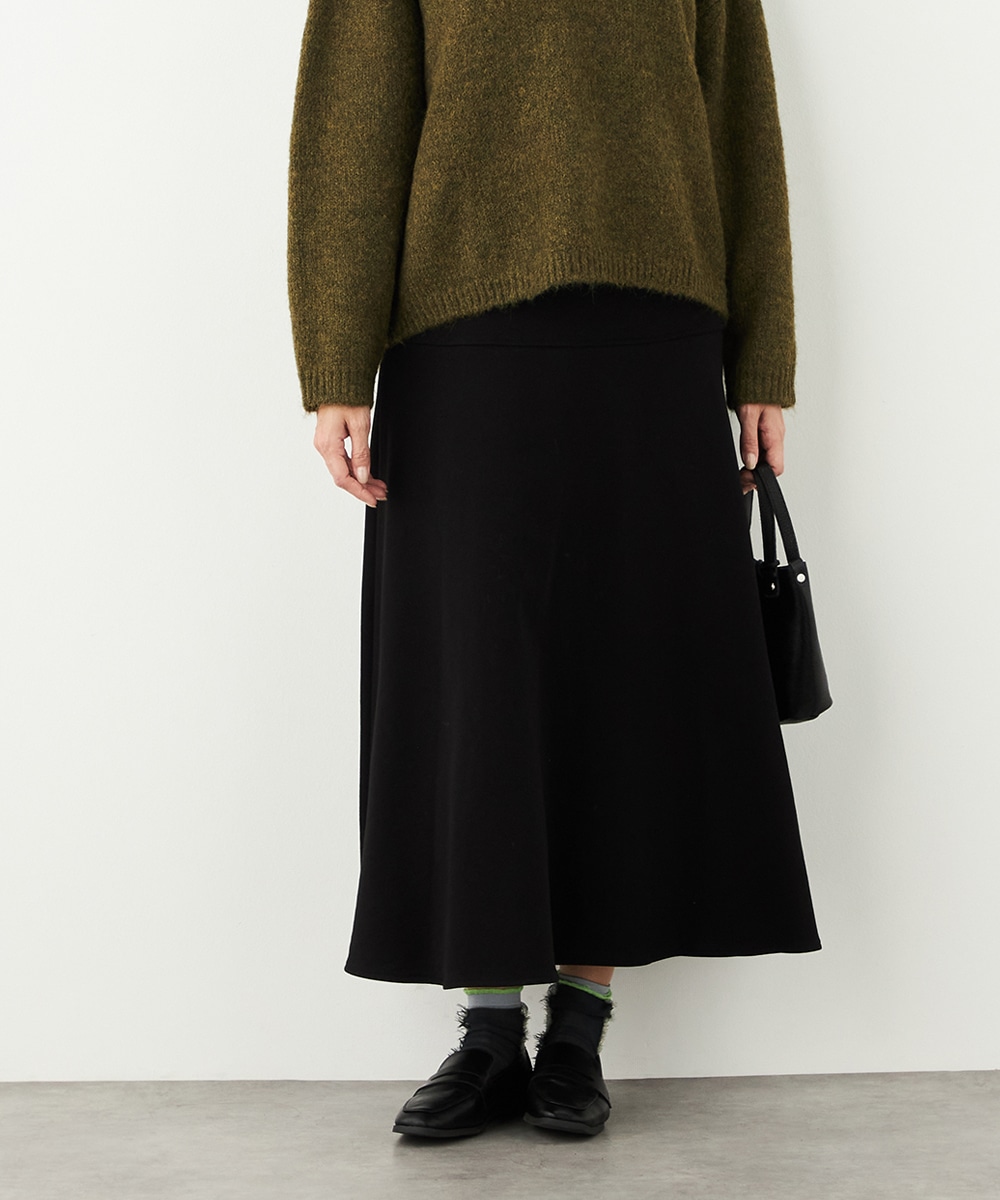 裏毛切り替えフレアスカート