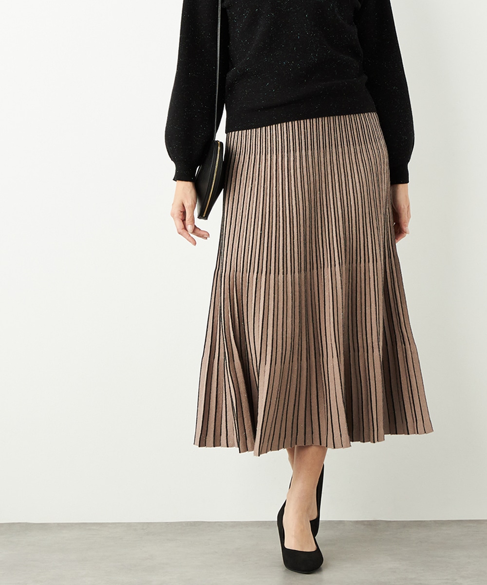 アンジェリーナプリーツニットスカート