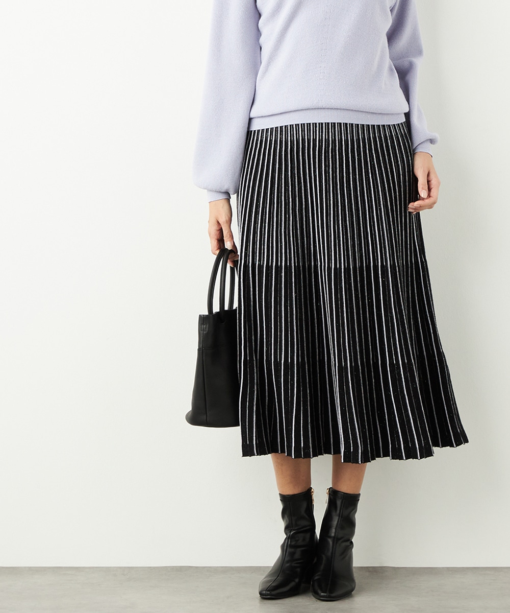 アンジェリーナプリーツニットスカート