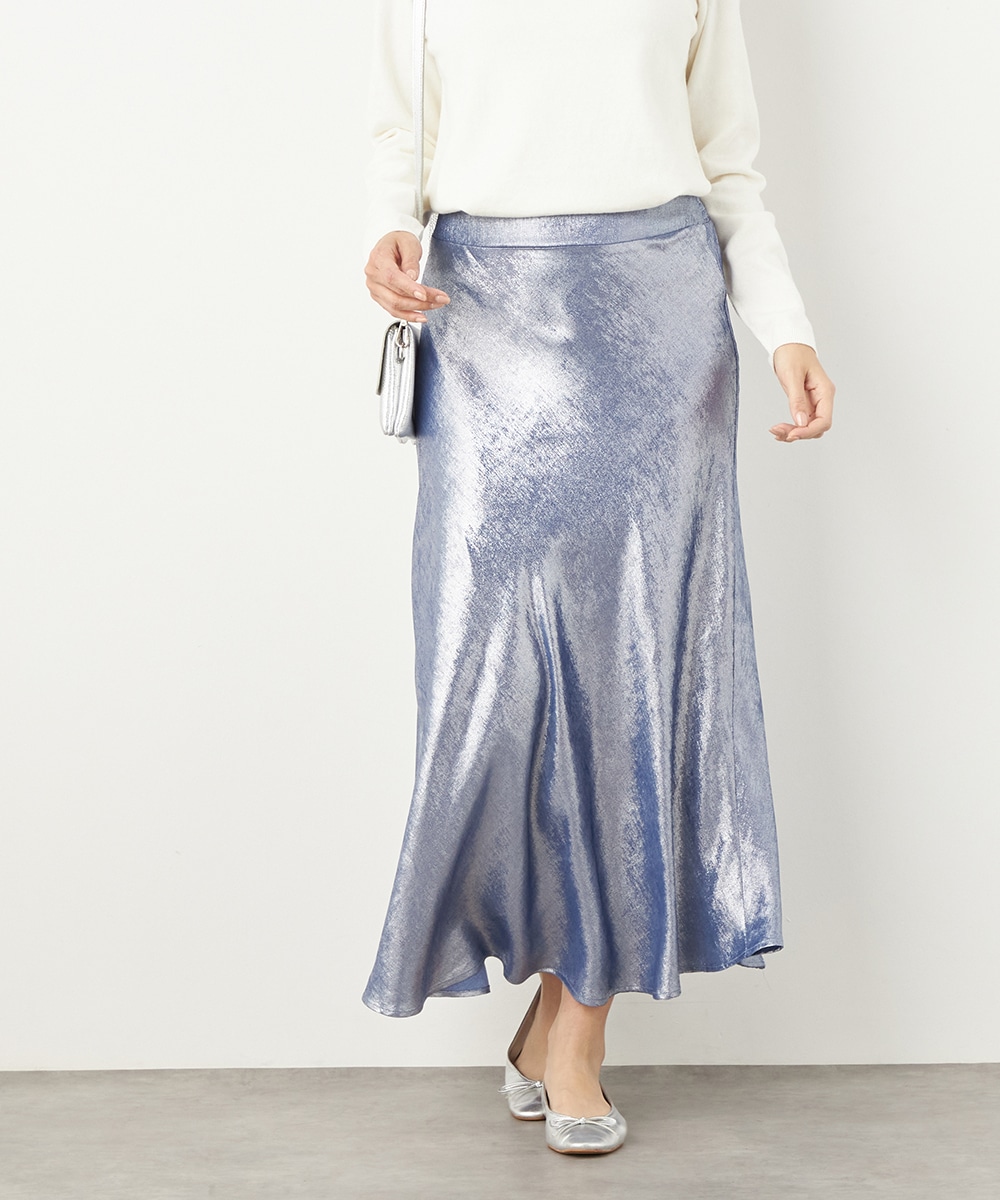 光沢マーメイドスカート