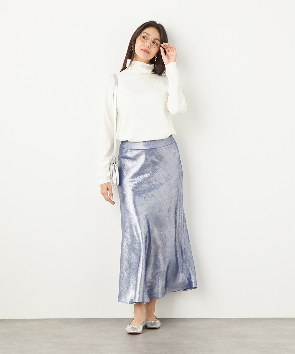 光沢マーメイドスカート