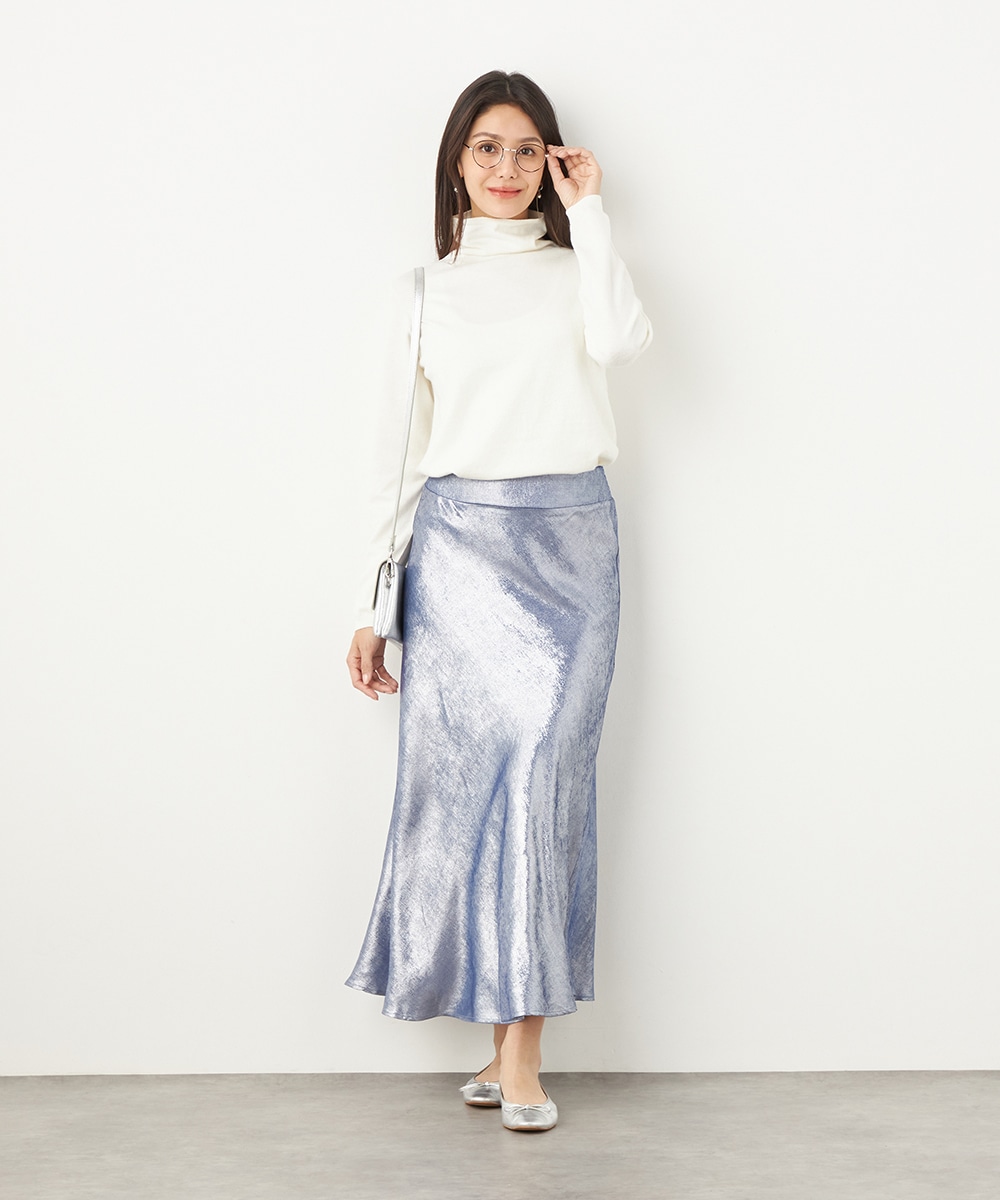 光沢マーメイドスカート