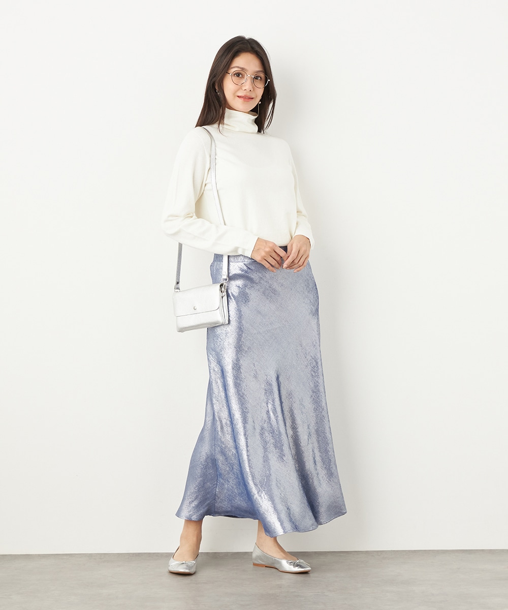 光沢マーメイドスカート