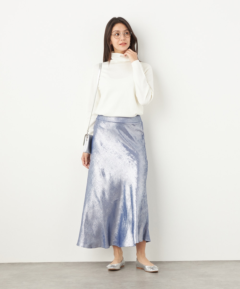 光沢マーメイドスカート