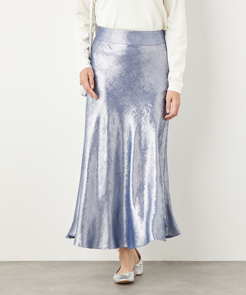 光沢マーメイドスカート