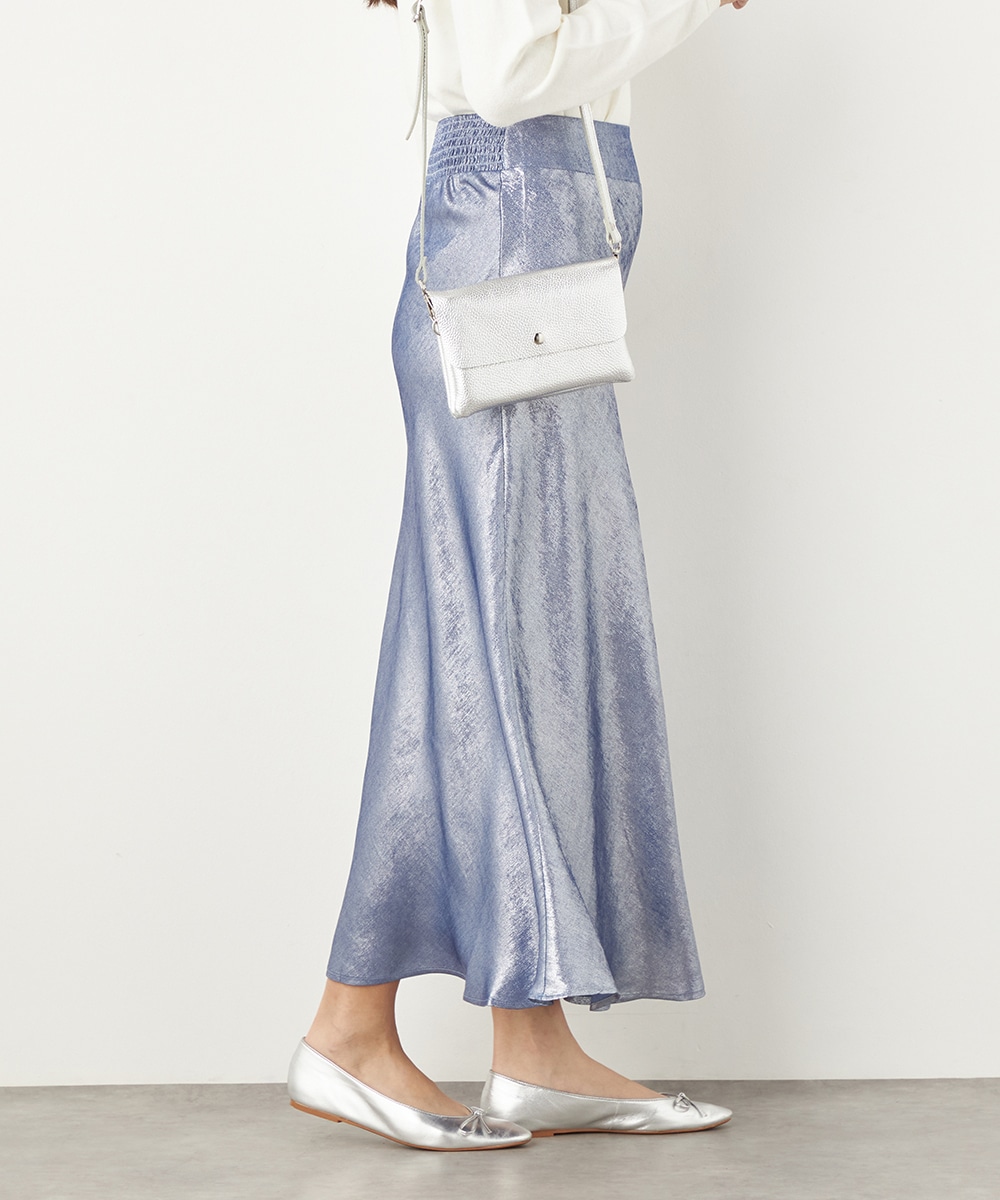 光沢マーメイドスカート