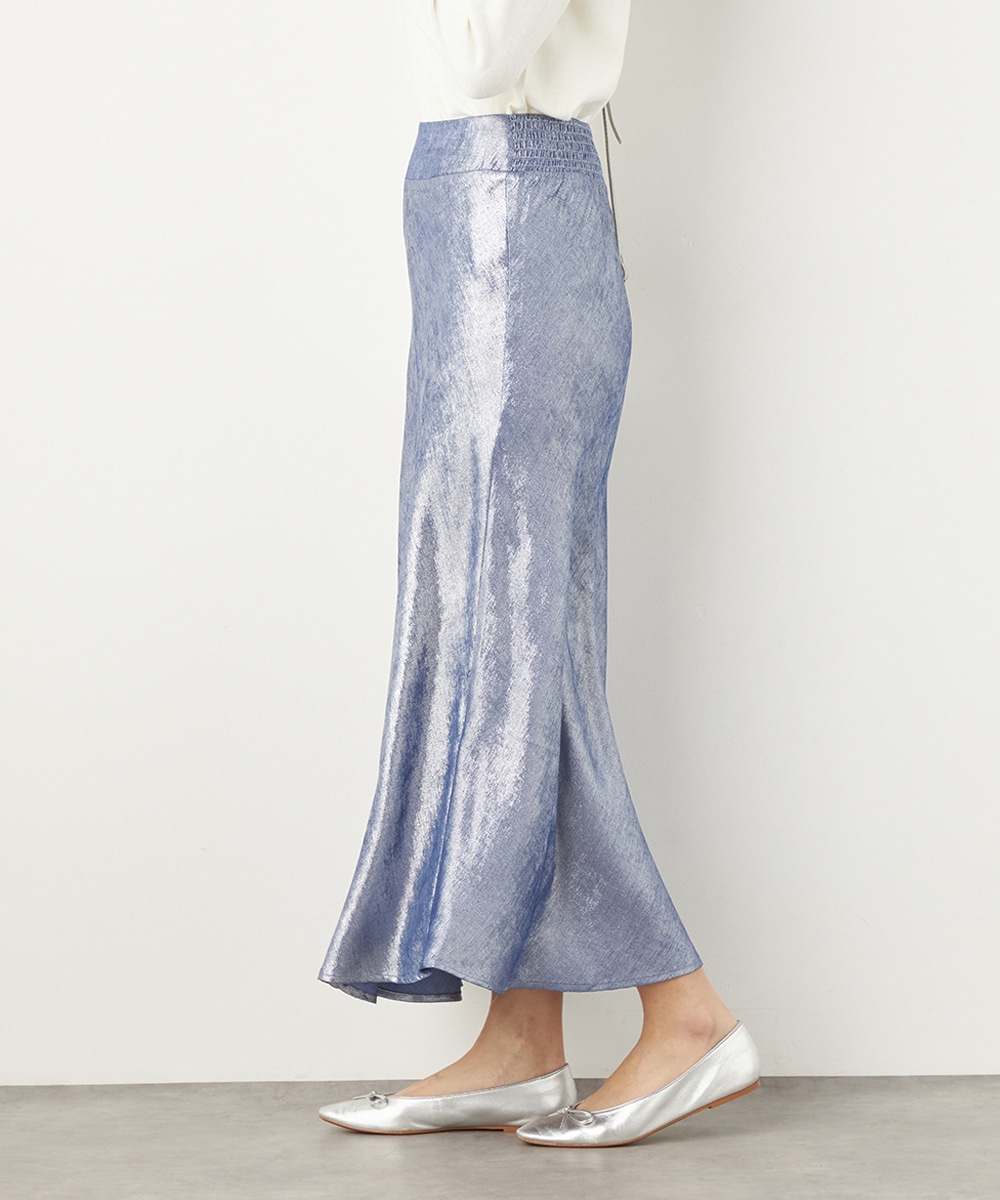 光沢マーメイドスカート