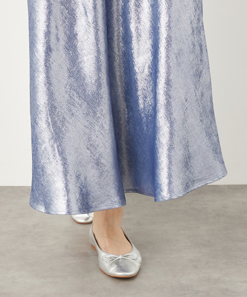 光沢マーメイドスカート