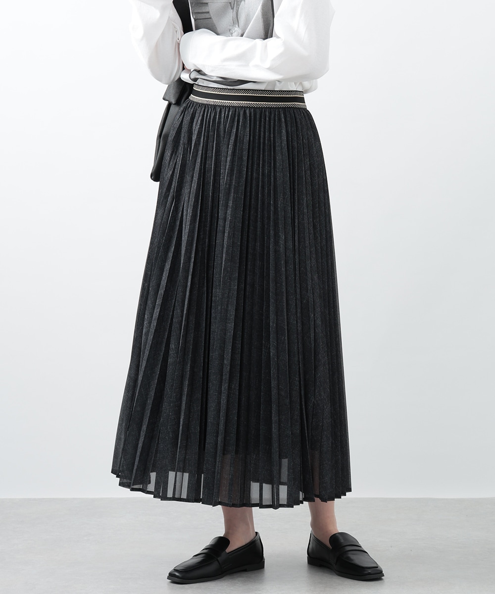 シアーデニムスカート