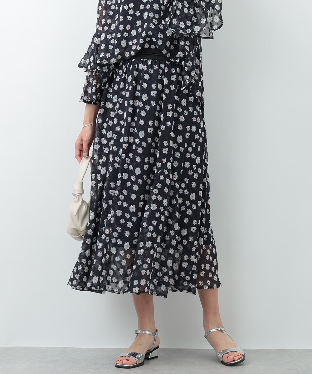 ラメフラワーマーメイドスカート