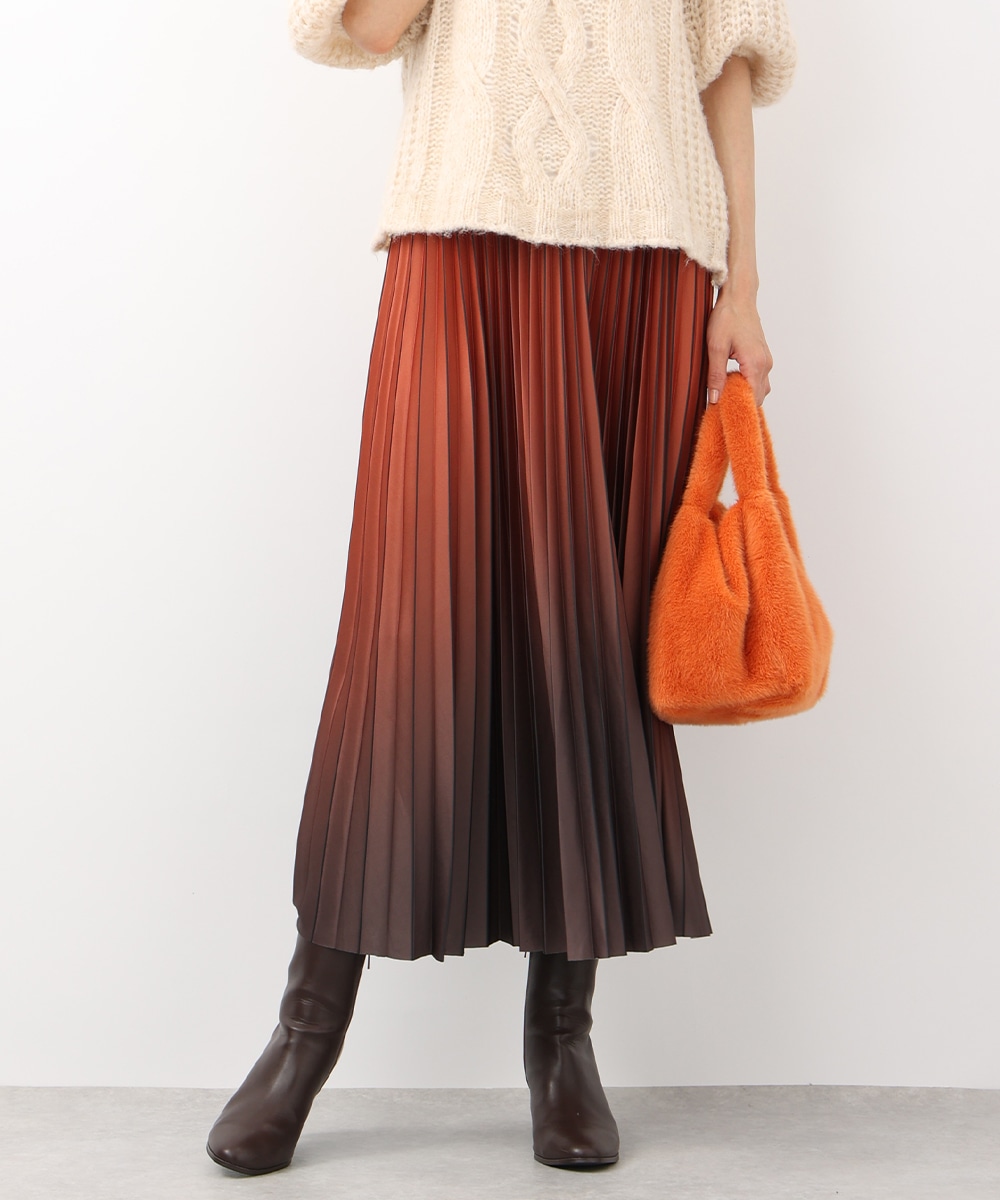  armoire capriceのグラデーションプリーツスカート