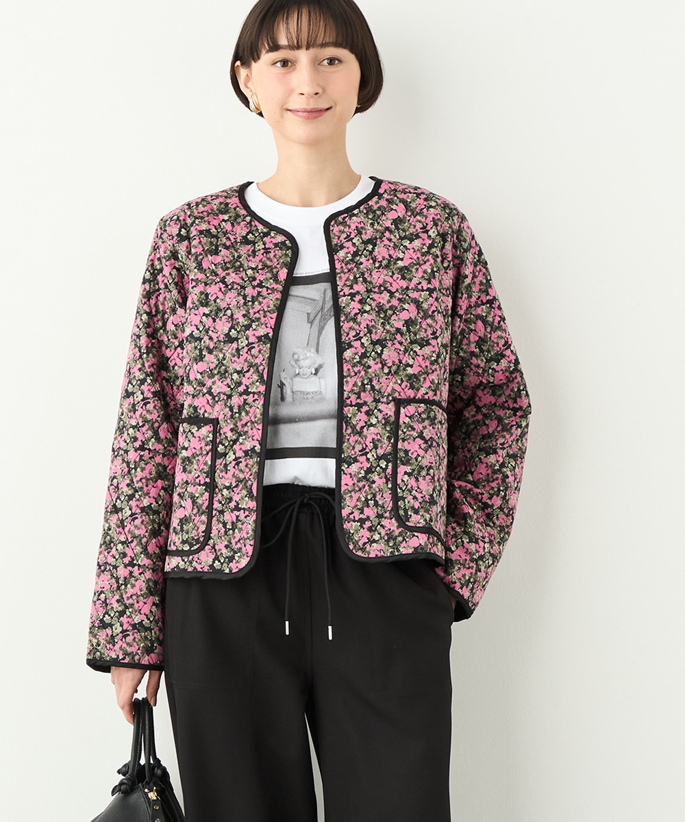 プチフラワーキルティングジャケット