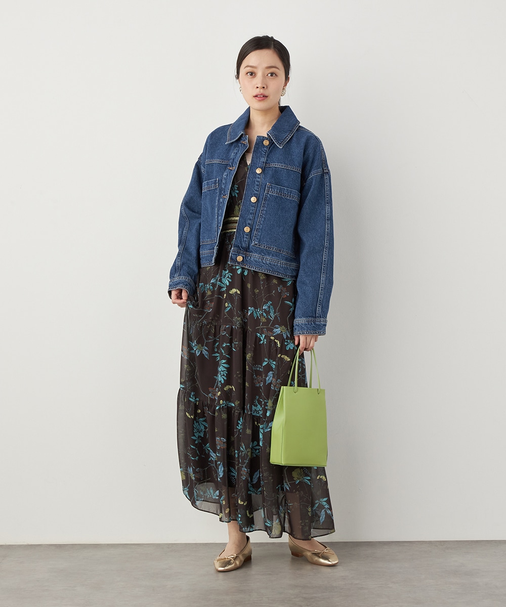 ポケットデザインデニムジャケット