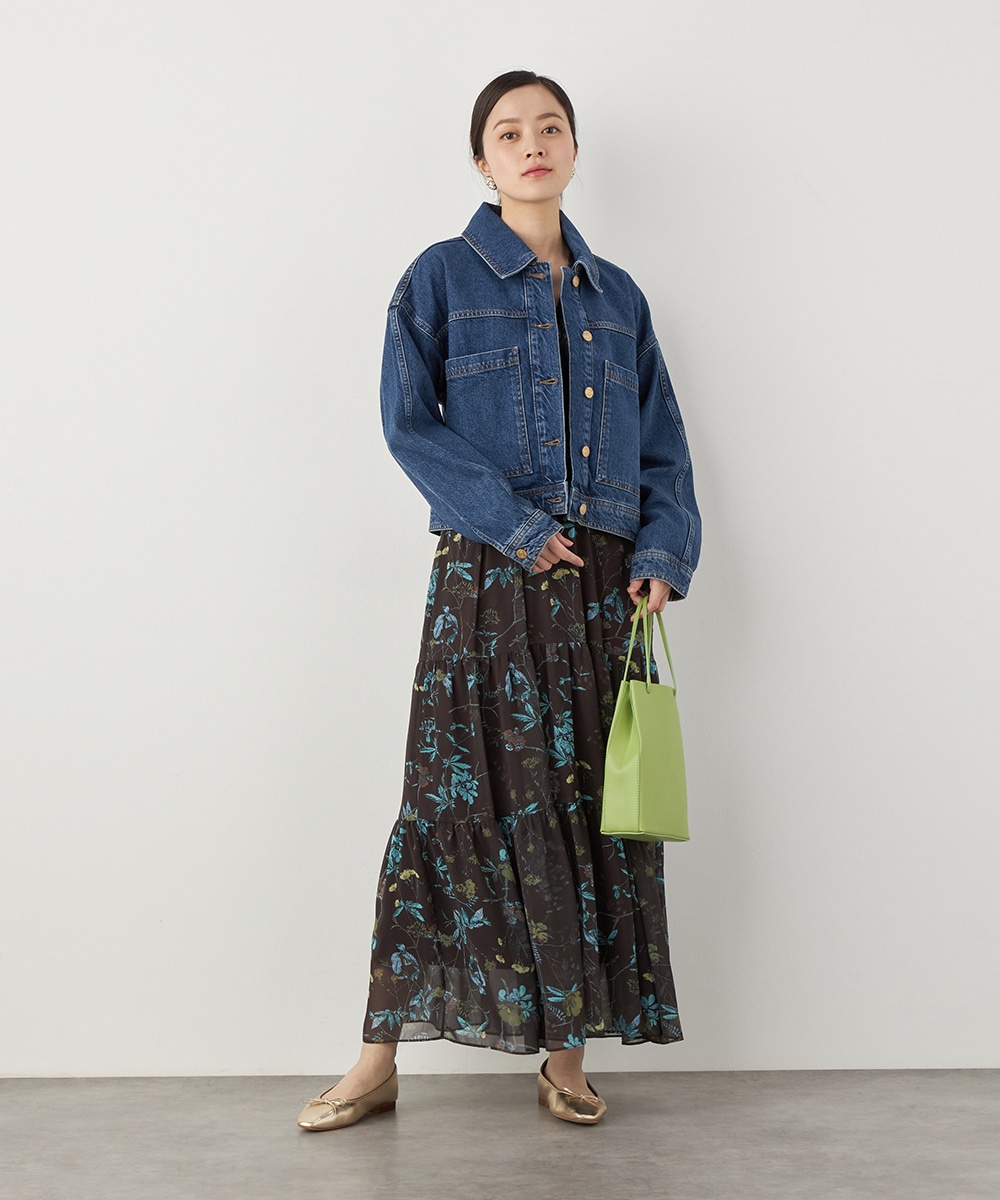 ポケットデザインデニムジャケット