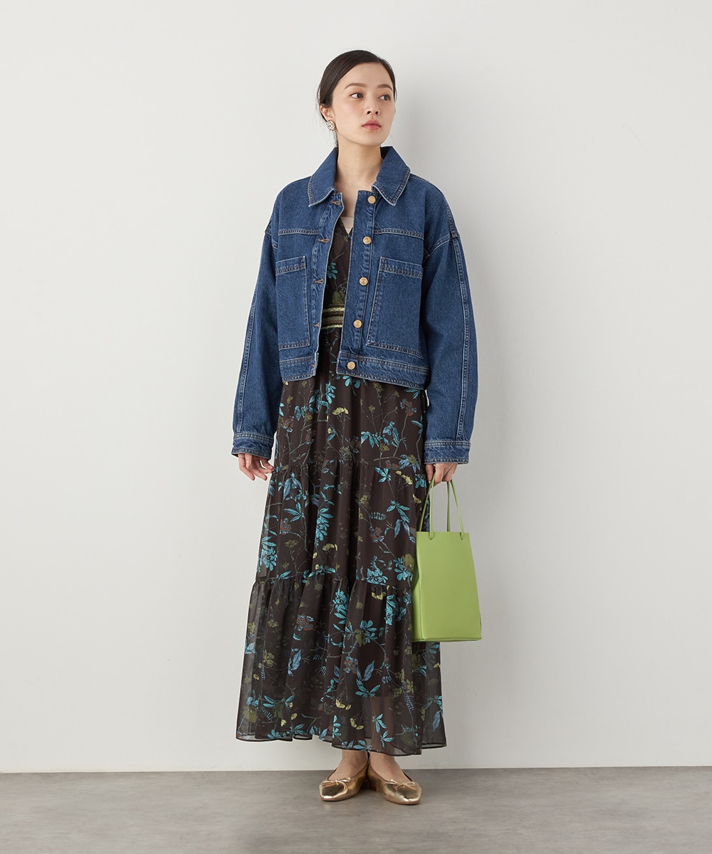 ポケットデザインデニムジャケット