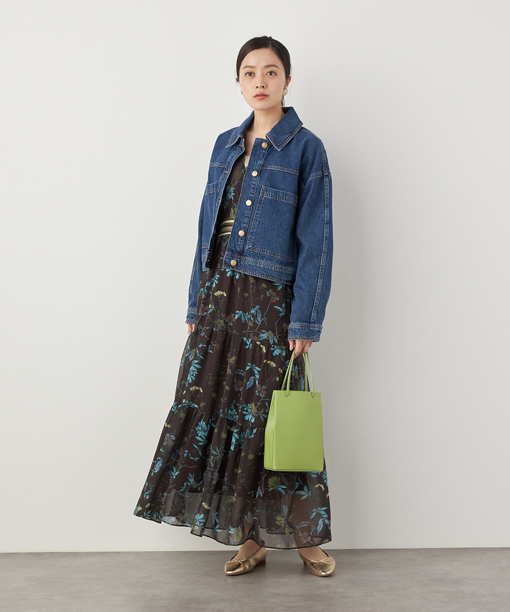 ポケットデザインデニムジャケット