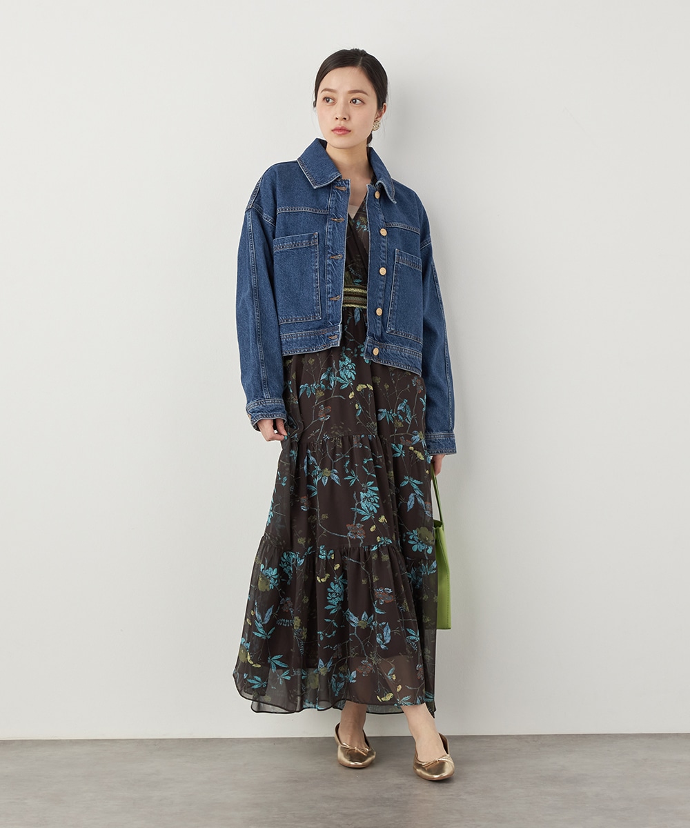 ポケットデザインデニムジャケット