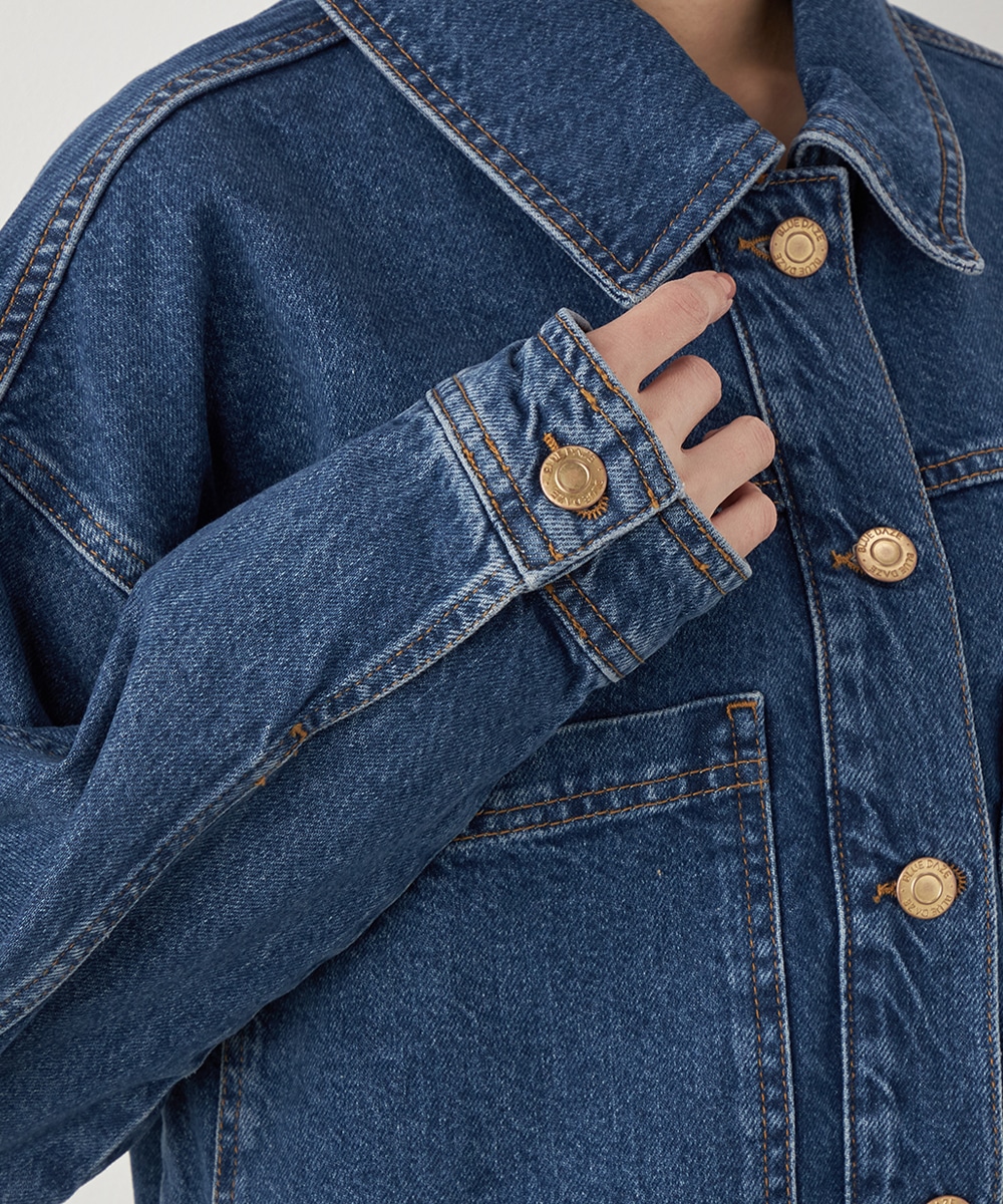 ポケットデザインデニムジャケット