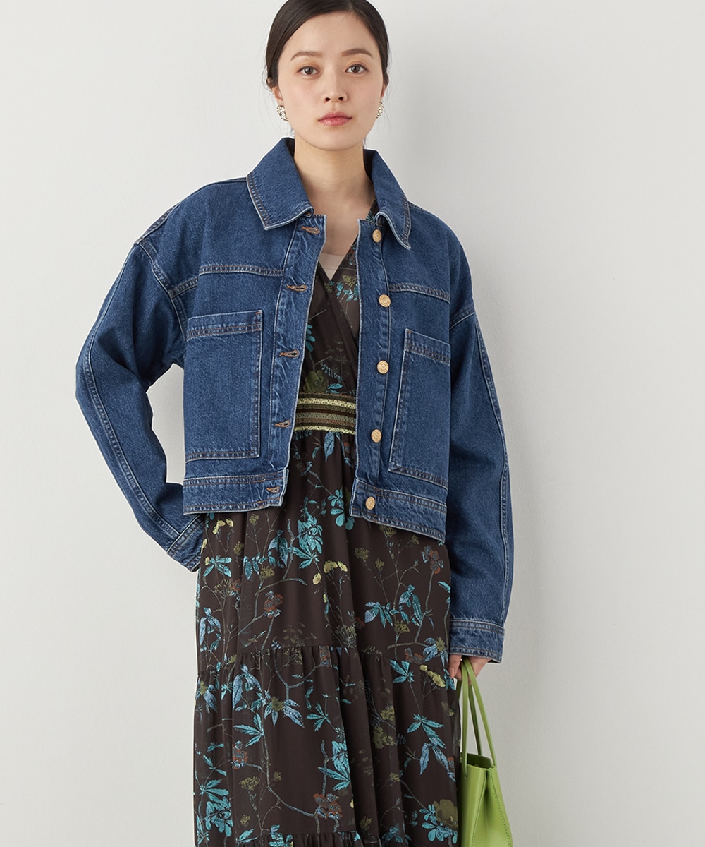 ポケットデザインデニムジャケット