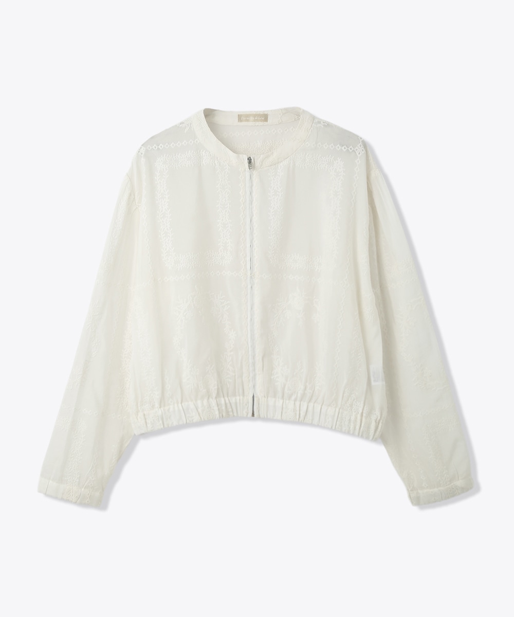刺繍ブルゾン