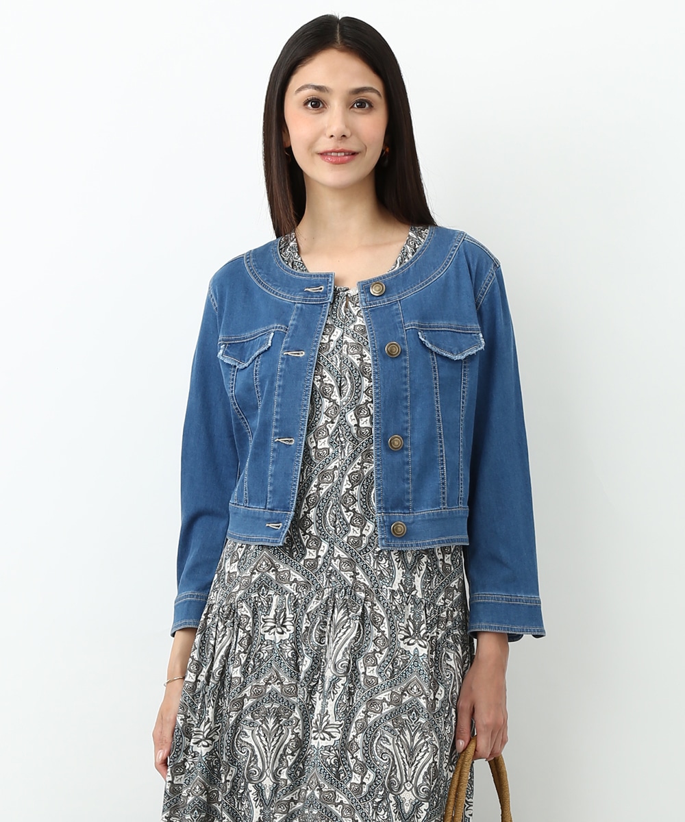 ストレッチテンセルデニムジャケット