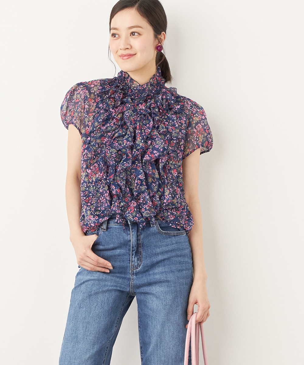 ラッフルフリルブラウス