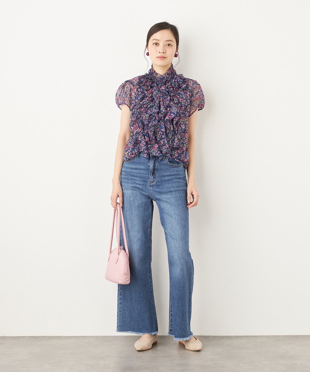 ラッフルフリルブラウス