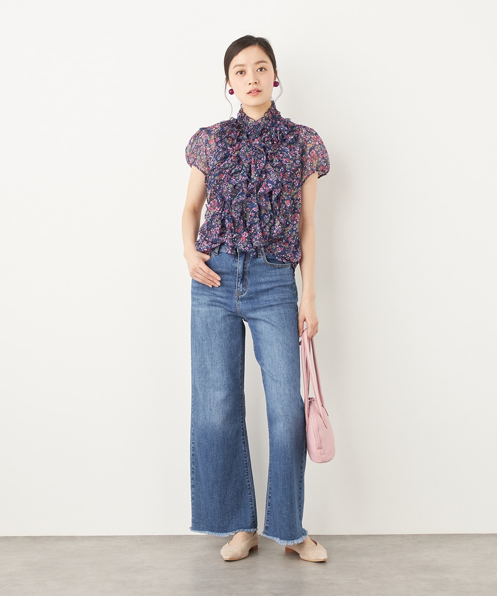 ラッフルフリルブラウス