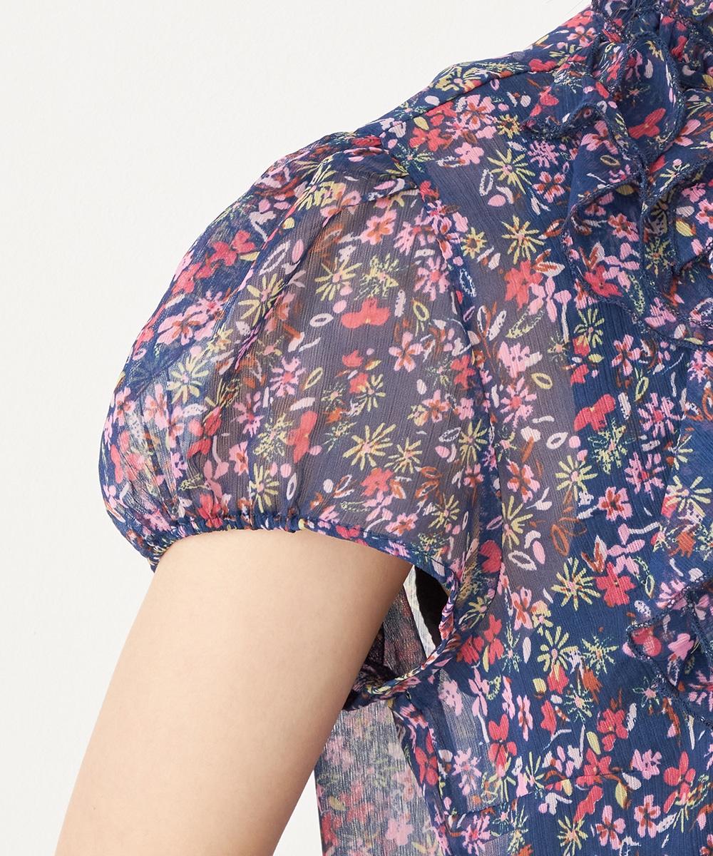 ラッフルフリルブラウス