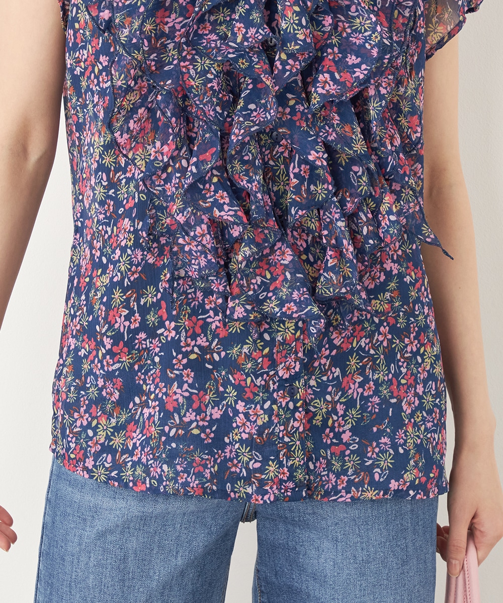 ラッフルフリルブラウス