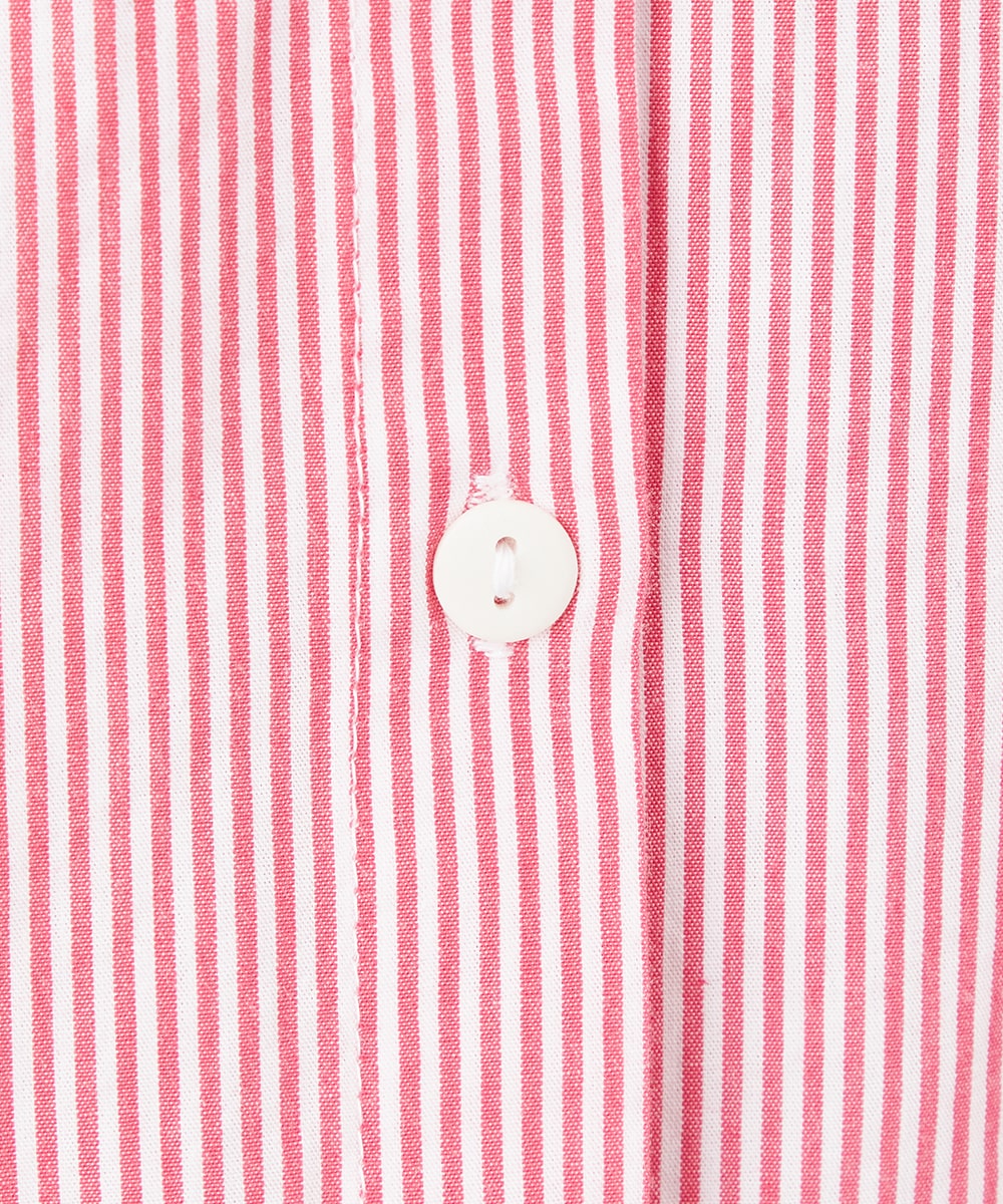 ショルダーレースストライプシャツ