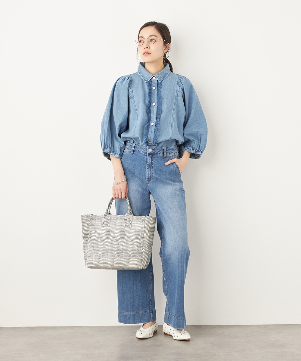 ボリュームスリーブブラウス