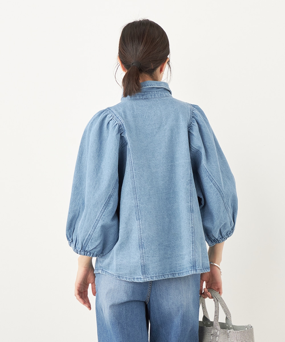 ボリュームスリーブブラウス