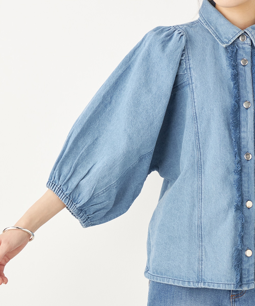 ボリュームスリーブブラウス