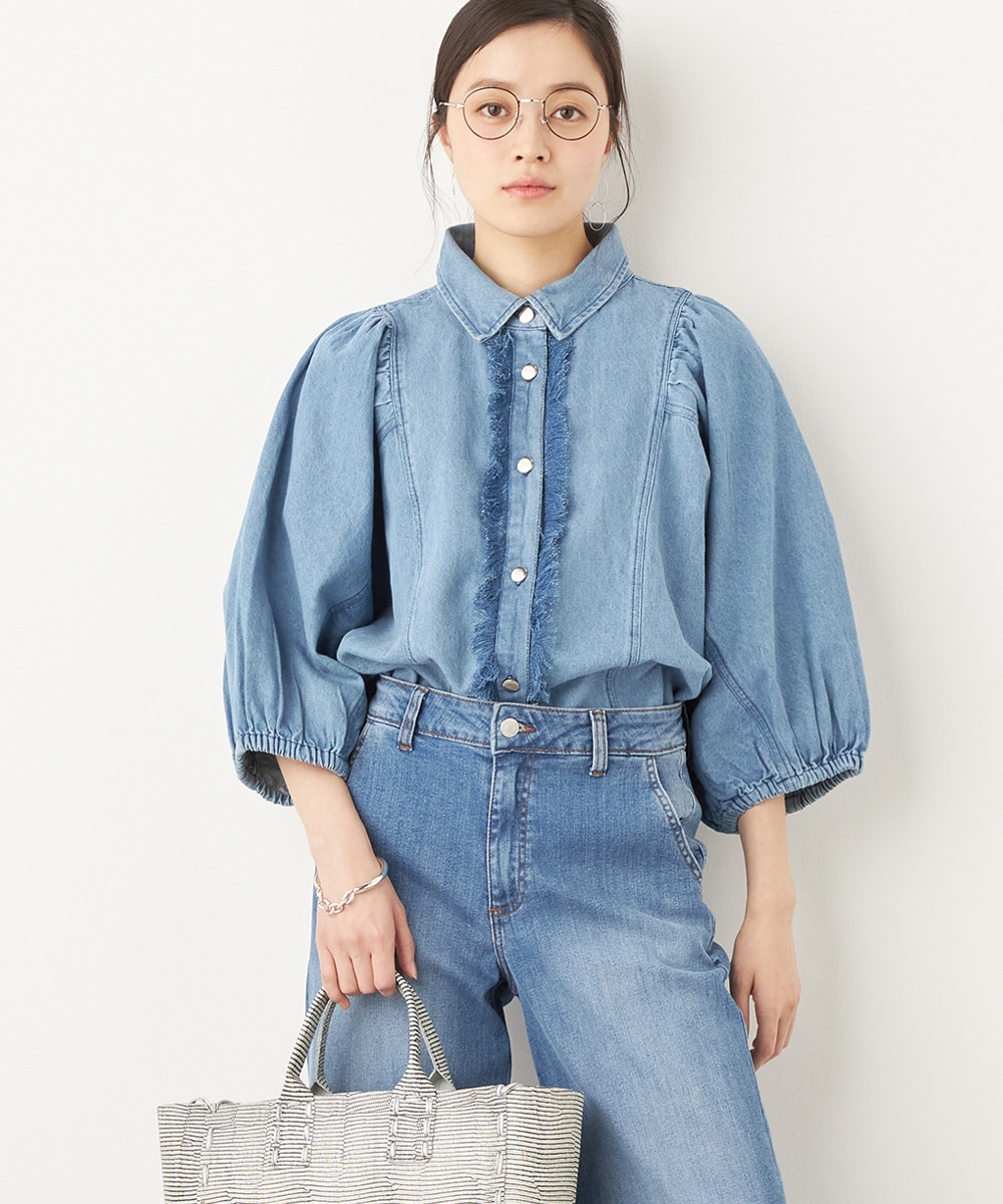  armoire capriceのボリュームスリーブブラウス