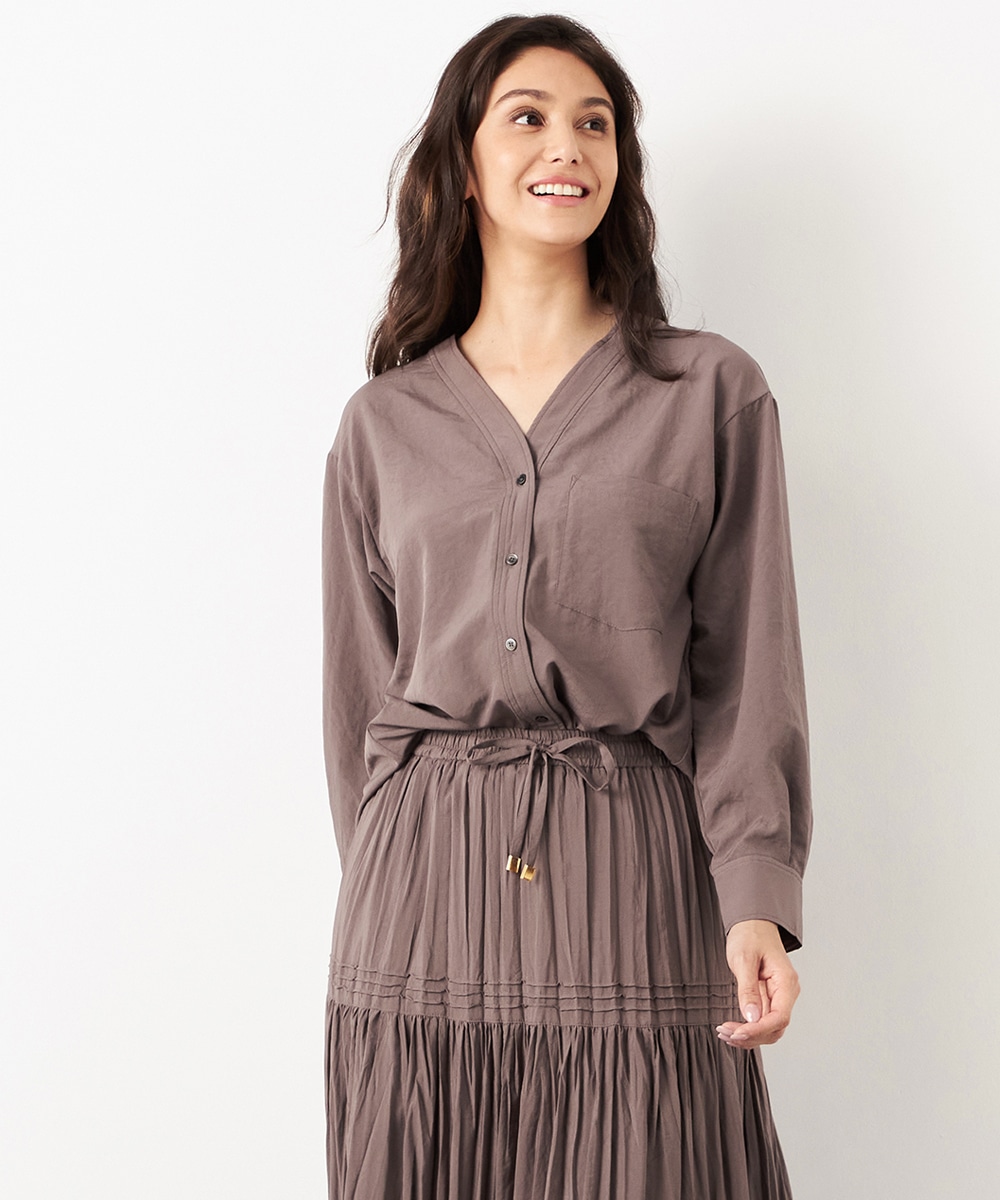  armoire capriceのバックシャーリングシャツ