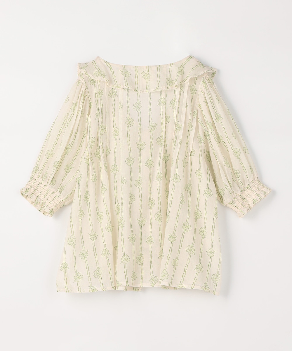 クローバープリントブラウス