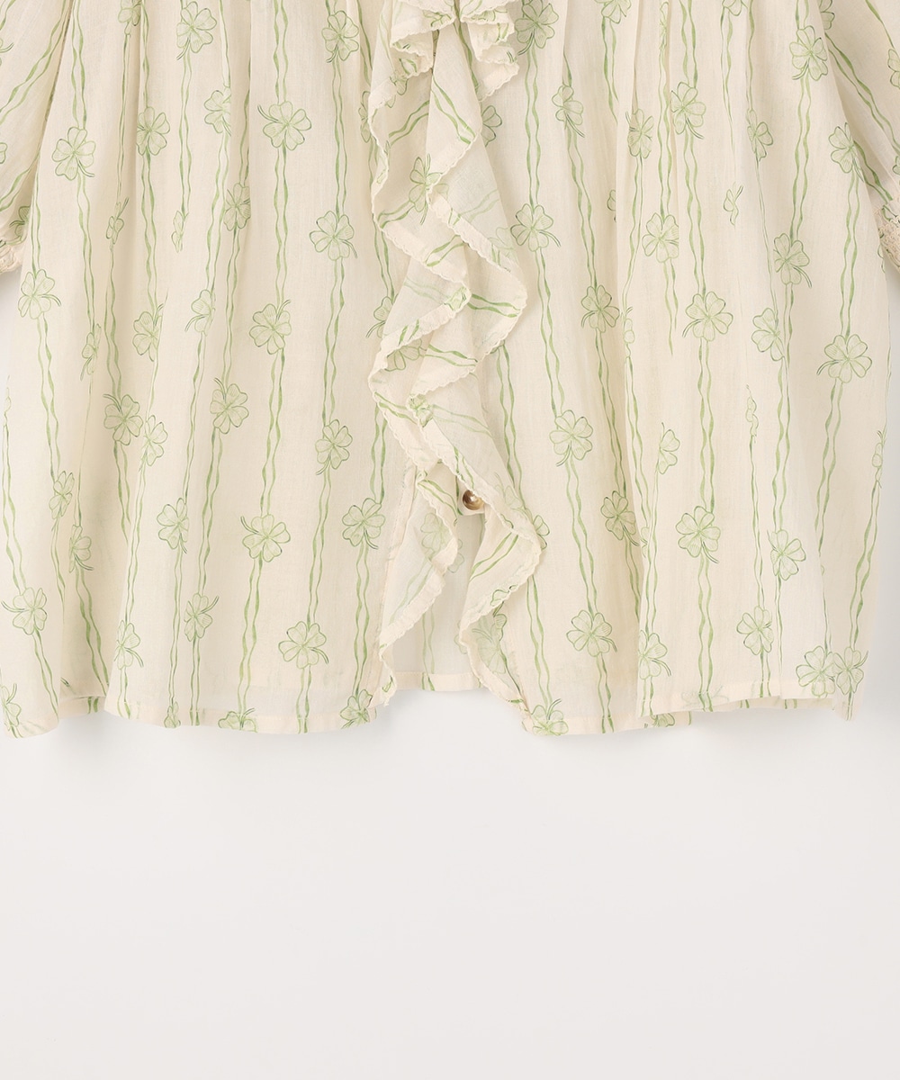 クローバープリントブラウス