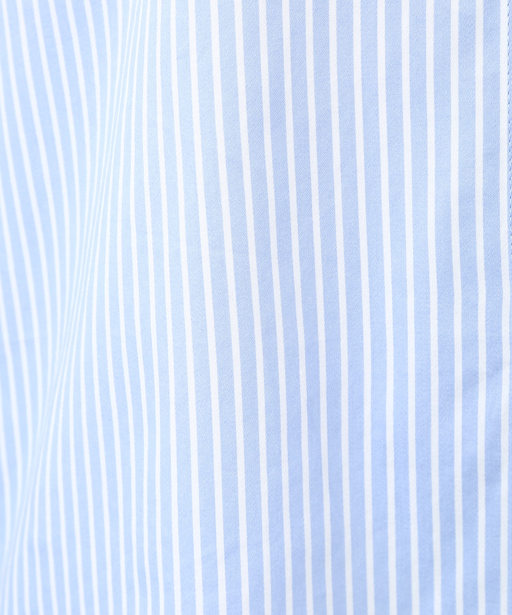 バックリボンストライプシャツ