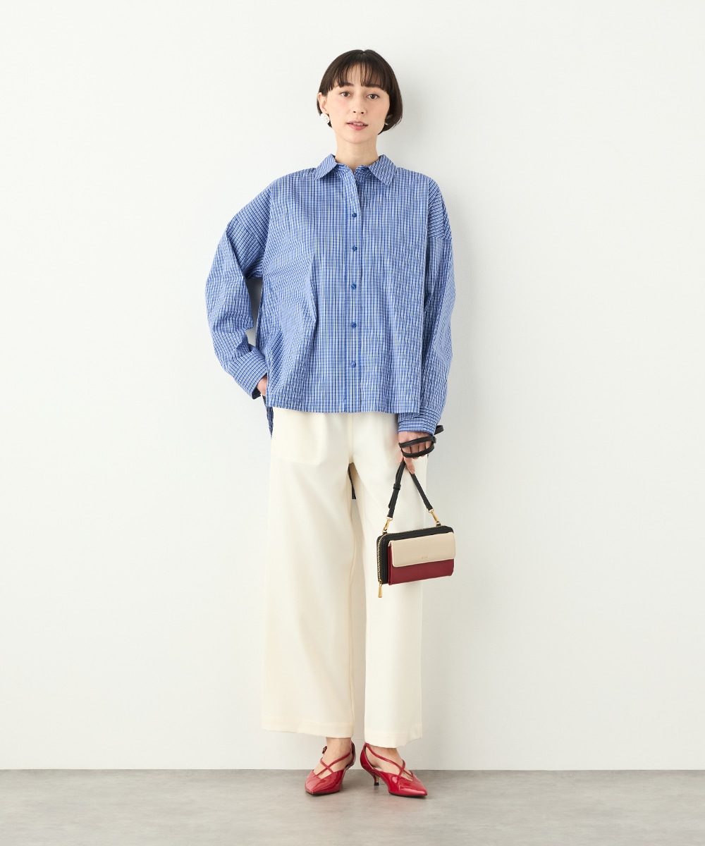 チェックデザインシャツ