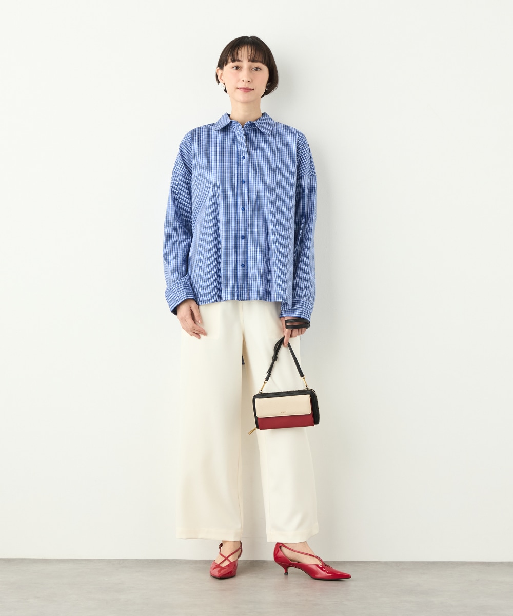 チェックデザインシャツ