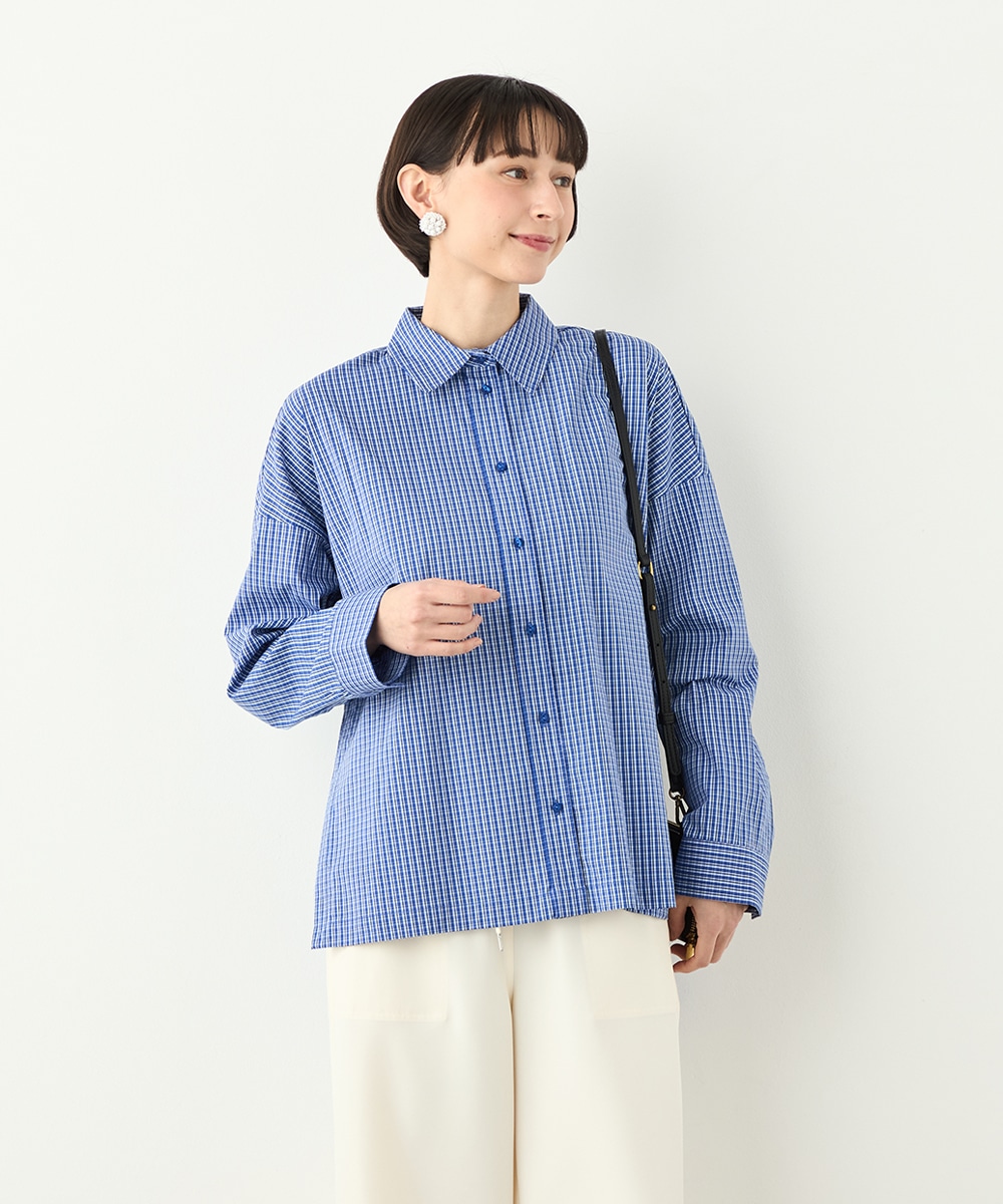 チェックデザインシャツ