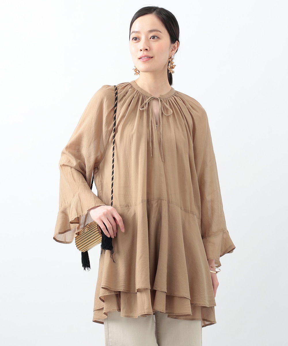ティアードチュニックブラウス