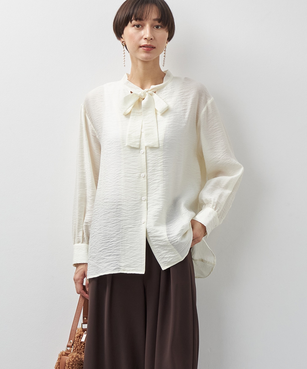  armoire capriceのウェイビージャカードブラウス
