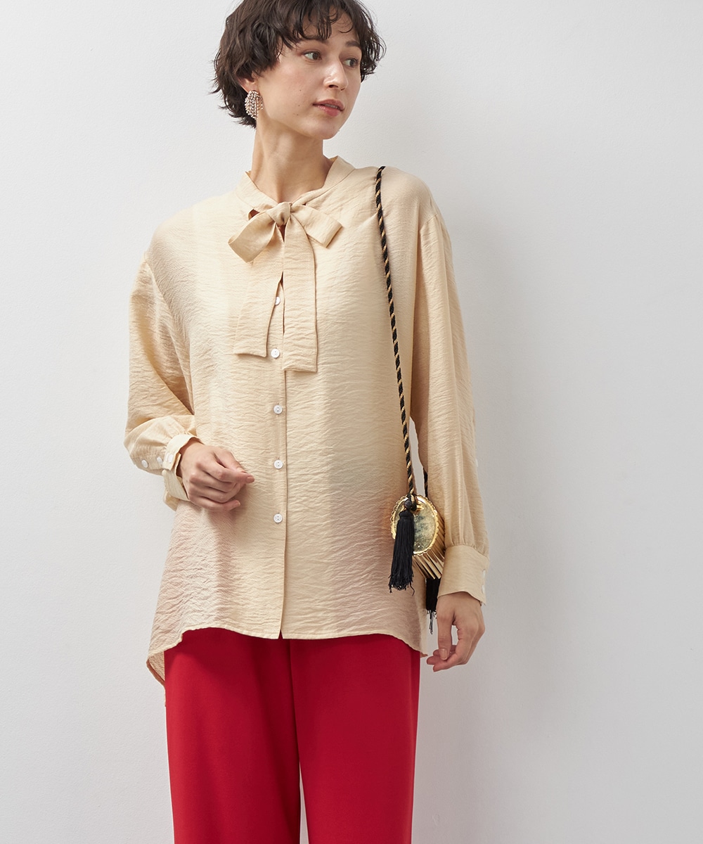  armoire capriceのウェイビージャカードブラウス