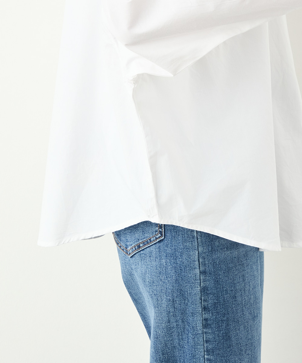 カットワークレースオーバーシャツ