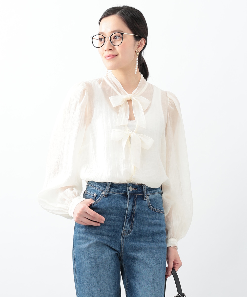 ダブルリボンブラウス