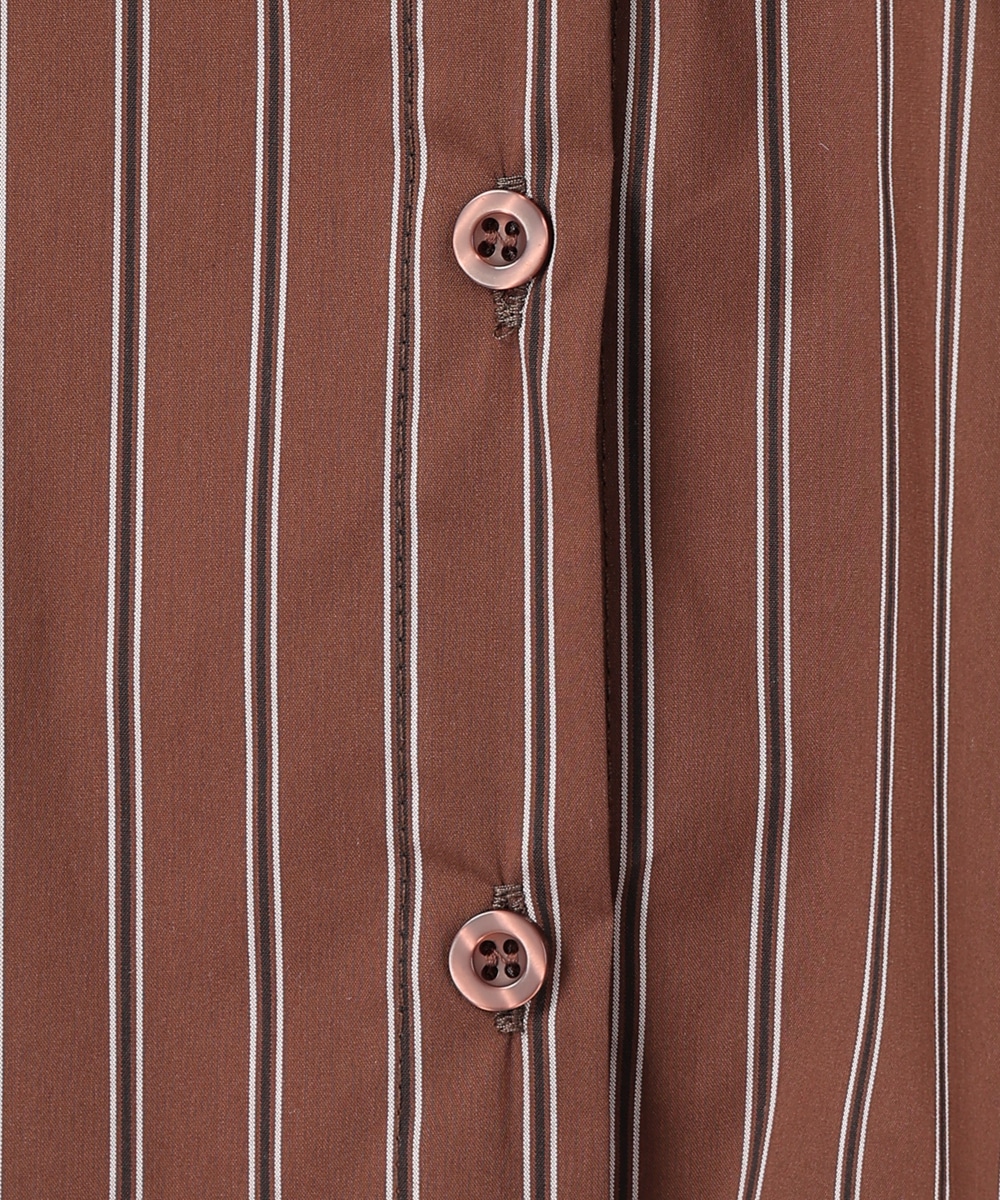 バイカラーストライプシャツ